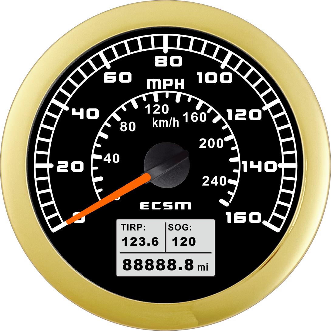 ECT-GPS speedometer 160MPH