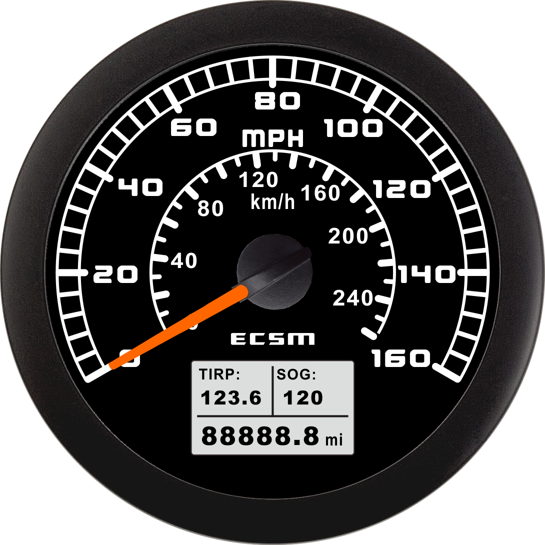 ECT-GPS speedometer 160MPH