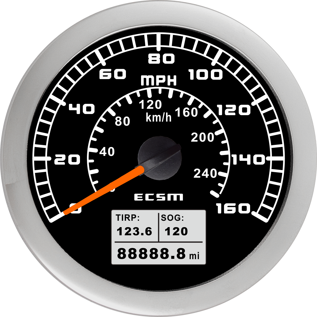 ECT-GPS speedometer 160MPH