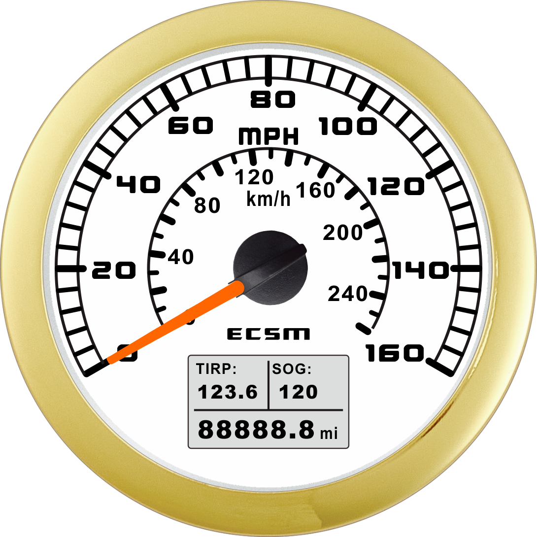 ECT-GPS speedometer 160MPH