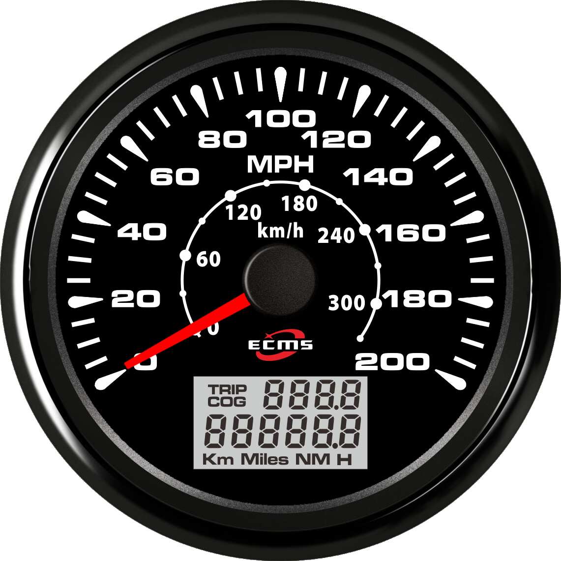 ECH-GPS speedometer 200MPH