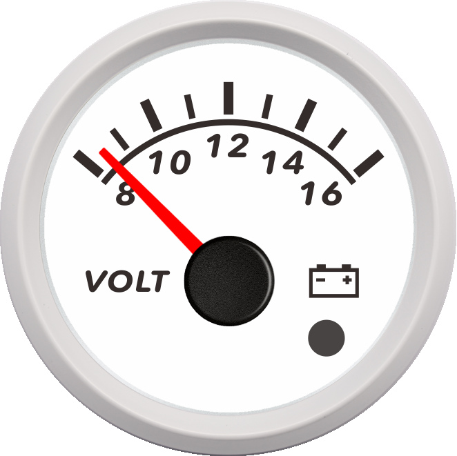 ECPC/ECPS-Voltmeter 12V (with low level alarm light)