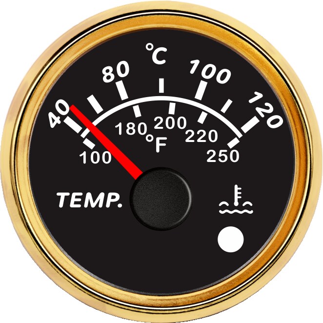 ECPC/ECPS-Water temperature gauge (with high temperature alarm light)