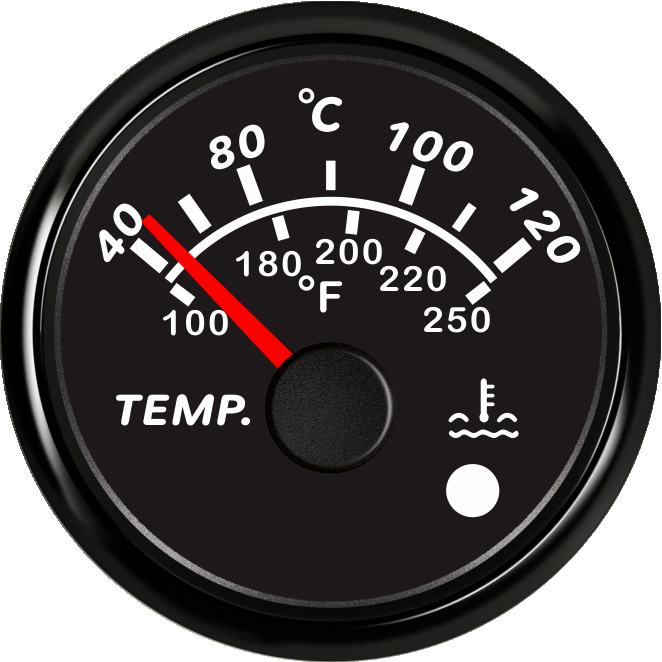 ECPC/ECPS-Water temperature gauge (with high temperature alarm light)