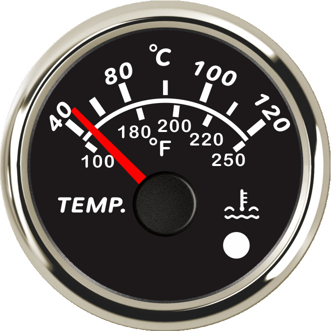 ECPC/ECPS-Water temperature gauge (with high temperature alarm light)