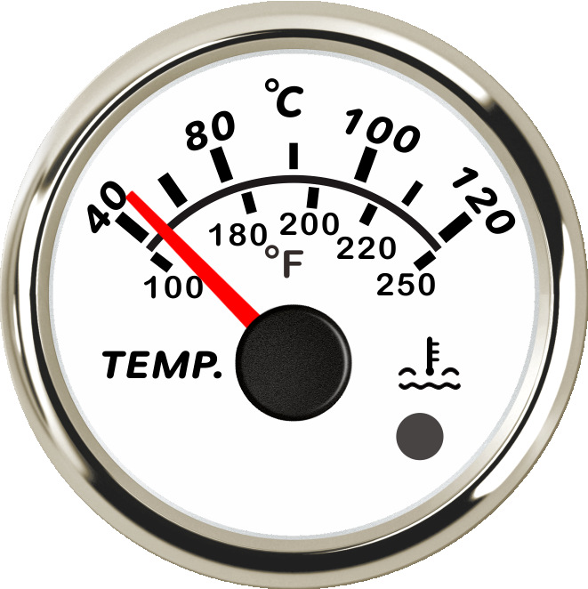 ECPC/ECPS-Water temperature gauge (with high temperature alarm light)