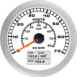 ECT-GPS speedometer 70Knots